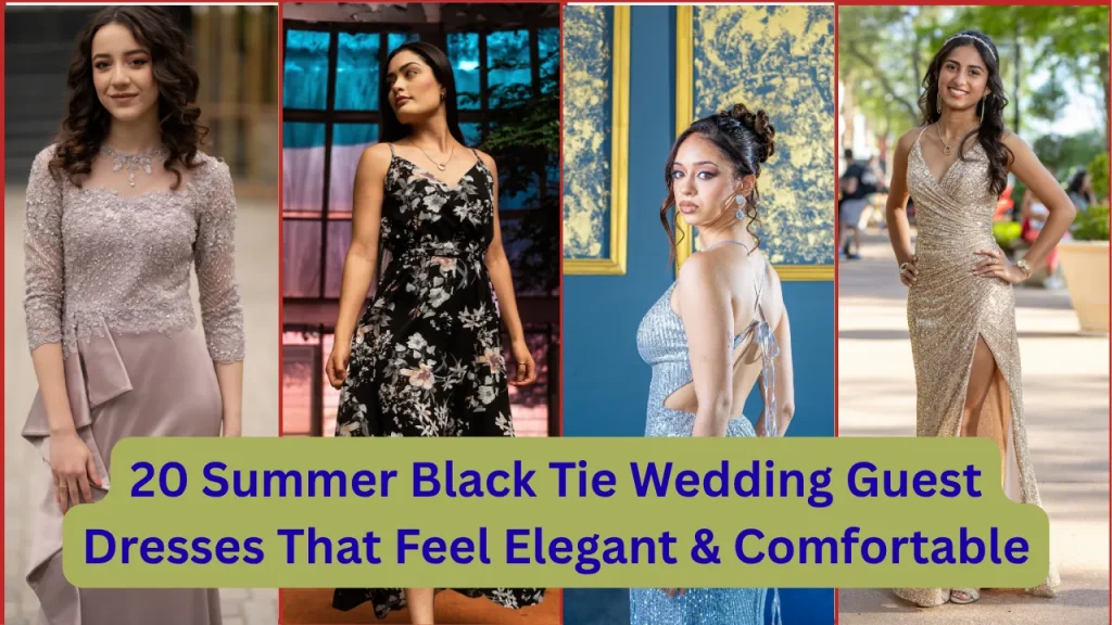 summer black tie wedding guest dress