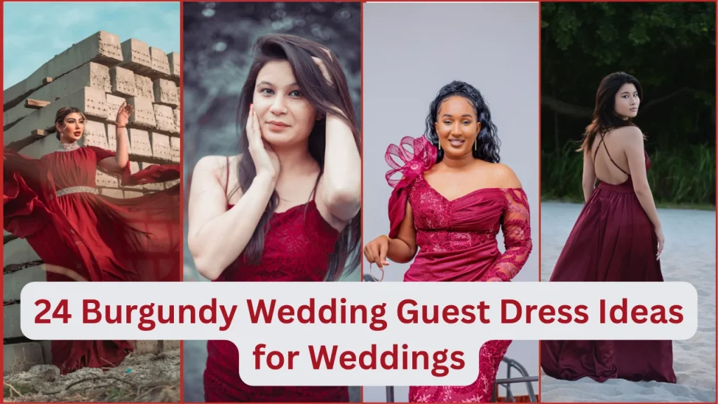 Burgundy Wedding Guest Dress