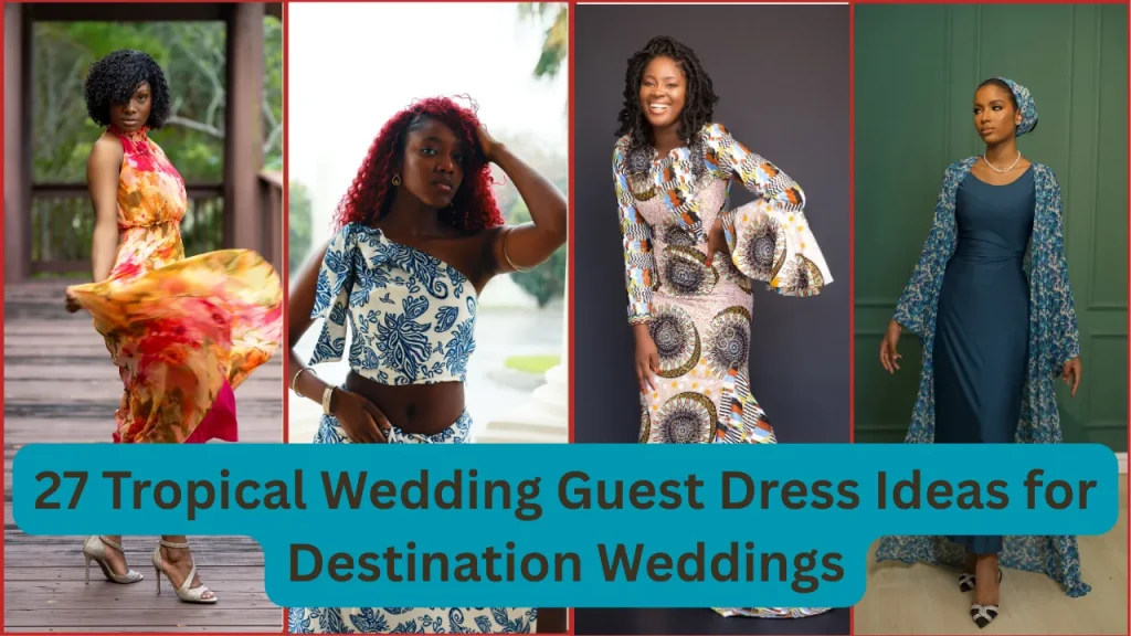 tropical wedding guest dress
