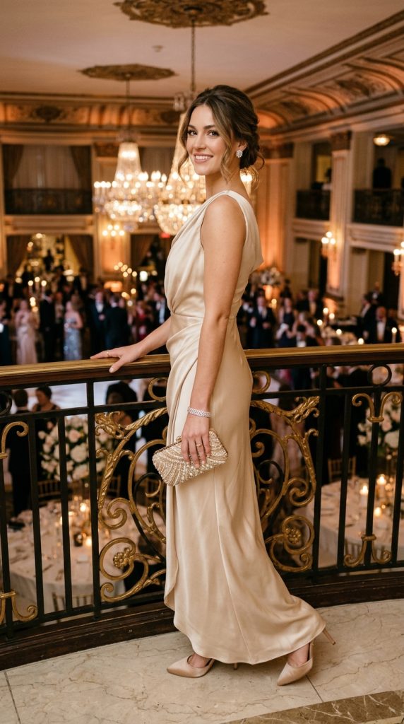 Black tie wedding guest attire