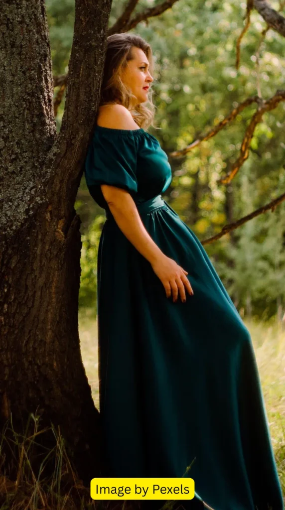 emerald green wedding dress
