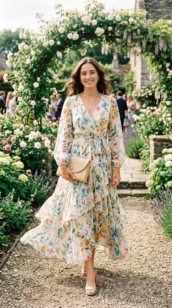 floral wedding dress