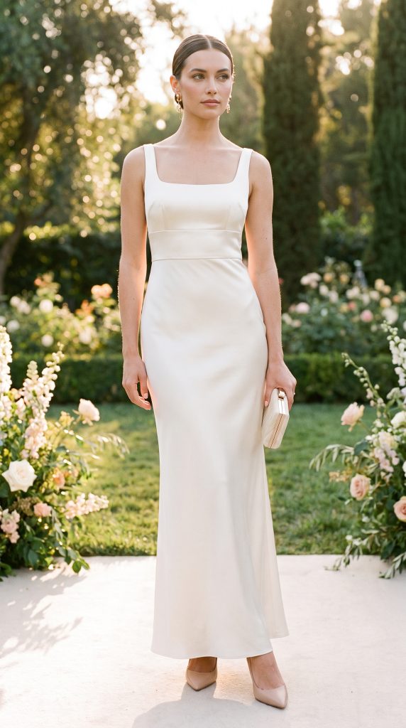 minimalist black tie dress