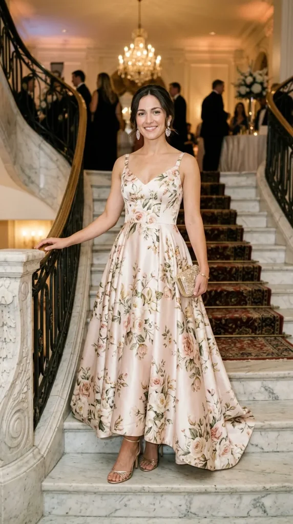 floral wedding dress