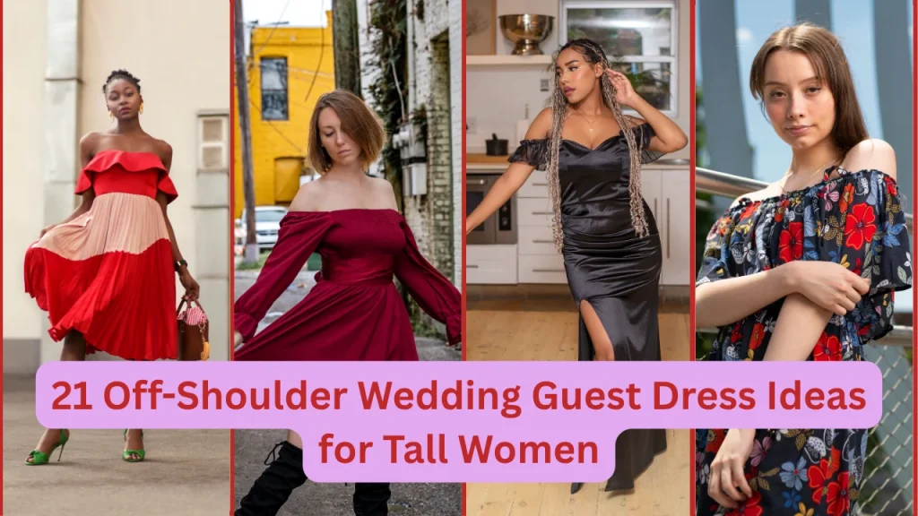 Off-Shoulder Wedding Guest Dress
