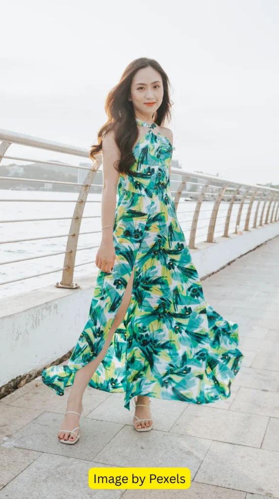 tropical wedding guest dress