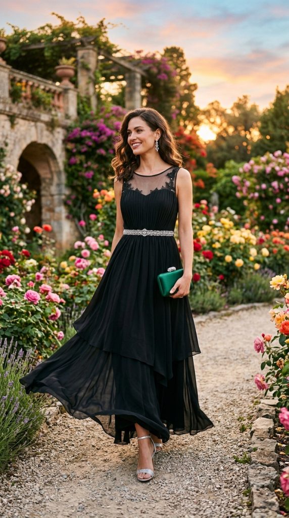 summer black tie wedding guest dress