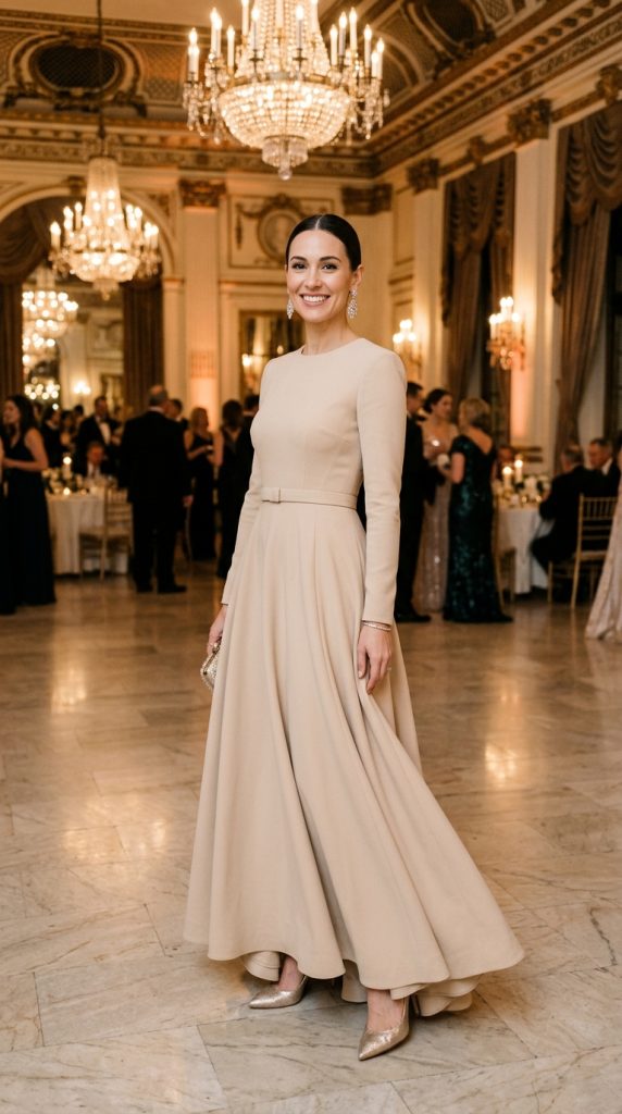 champagne wedding dress